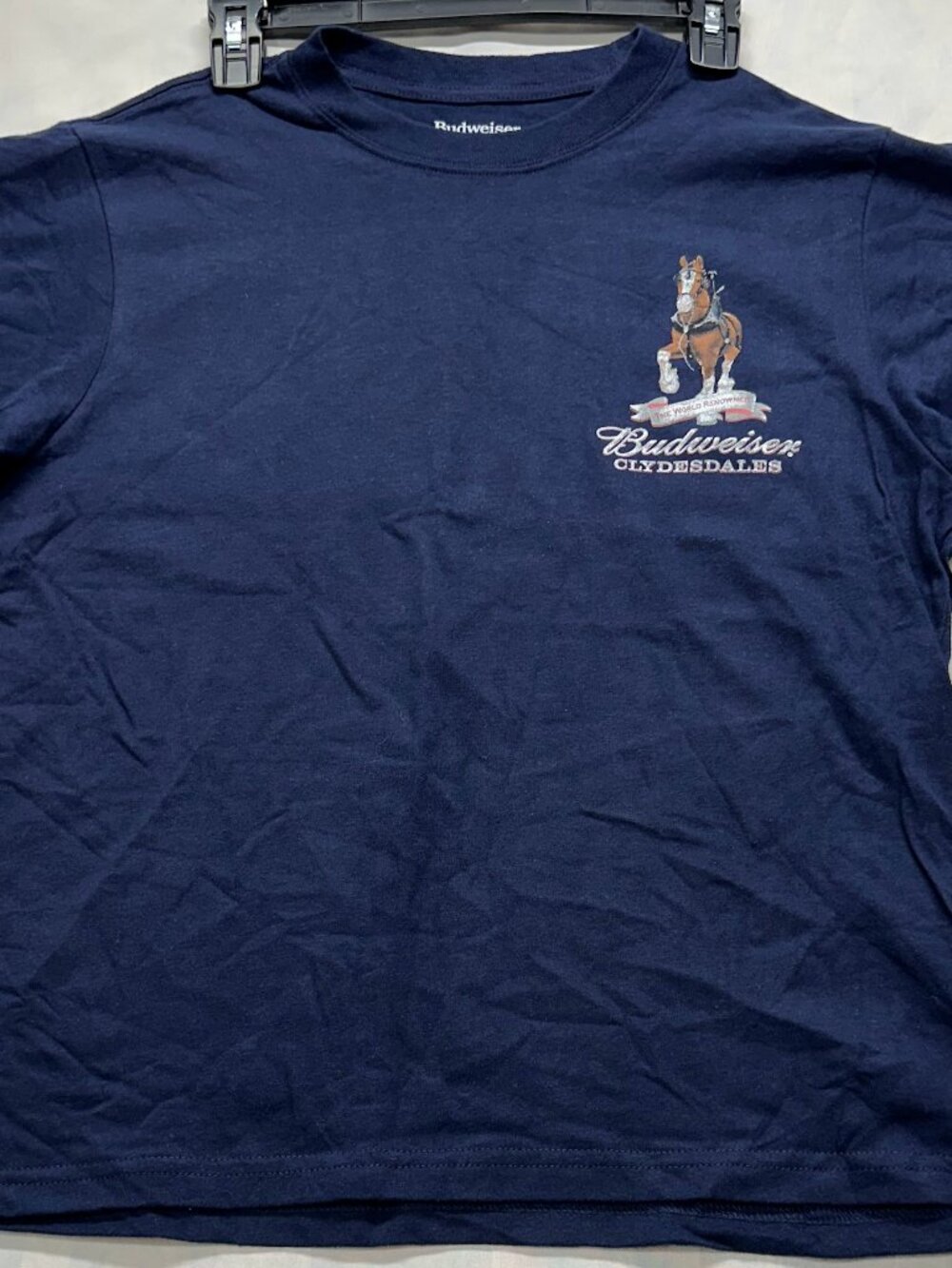 Budweiser Clydesdales S Short Sleeve King of Beers American Graphic T-Shirt NWT